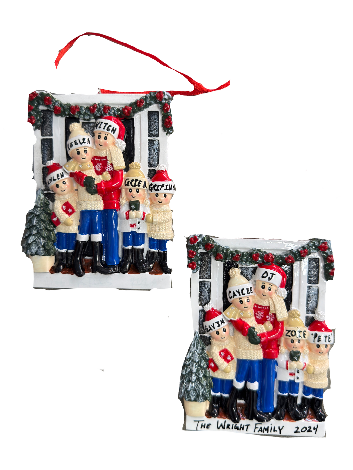 Personalized Front Porch Christmas Ornament