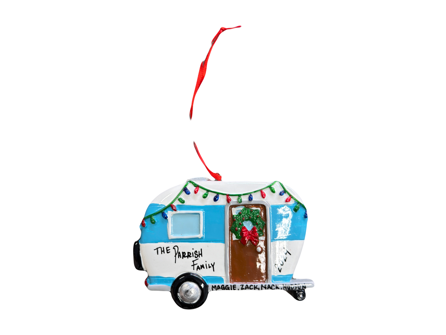 Personalized Camper Christmas Ornament