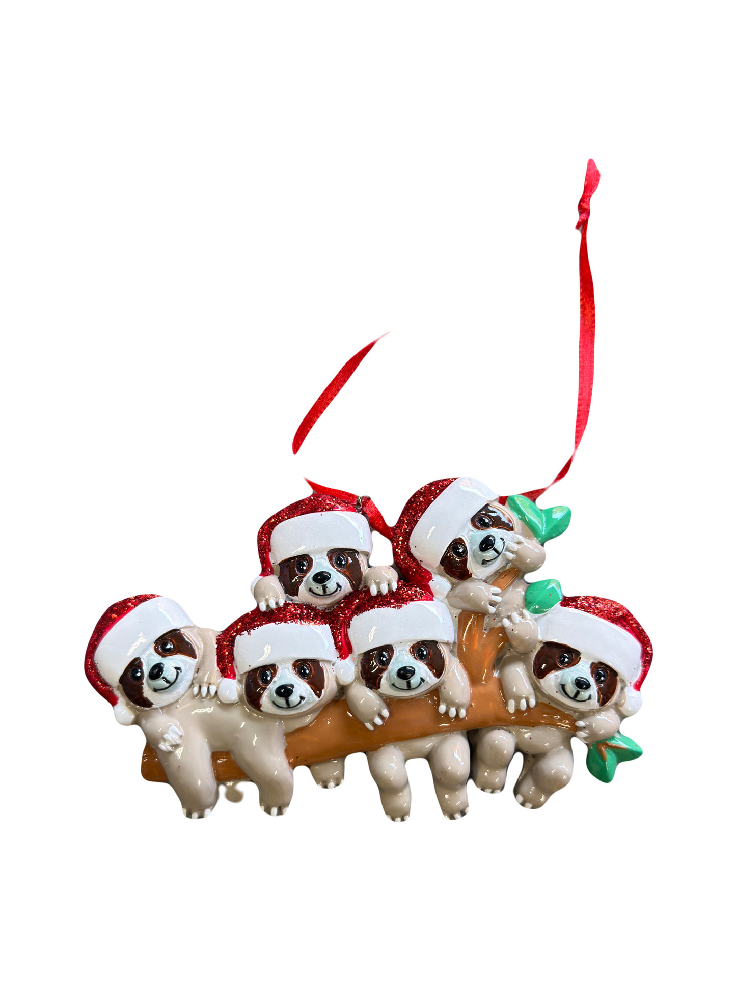 Personalized Sloth Christmas Ornament