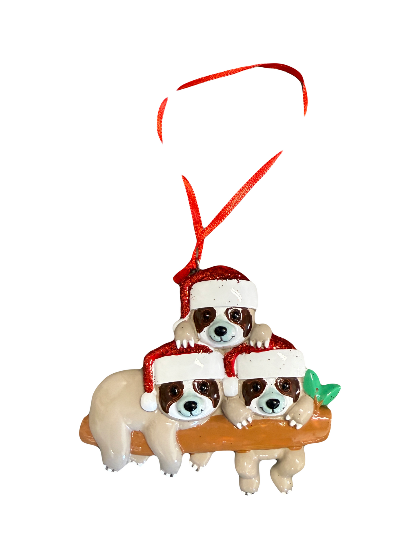 Personalized Sloth Christmas Ornament