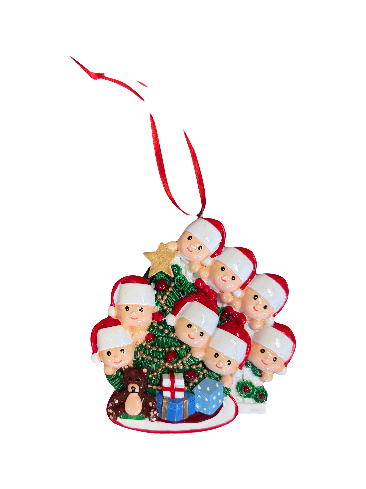 Personalized Kids + Tree Christmas Ornament