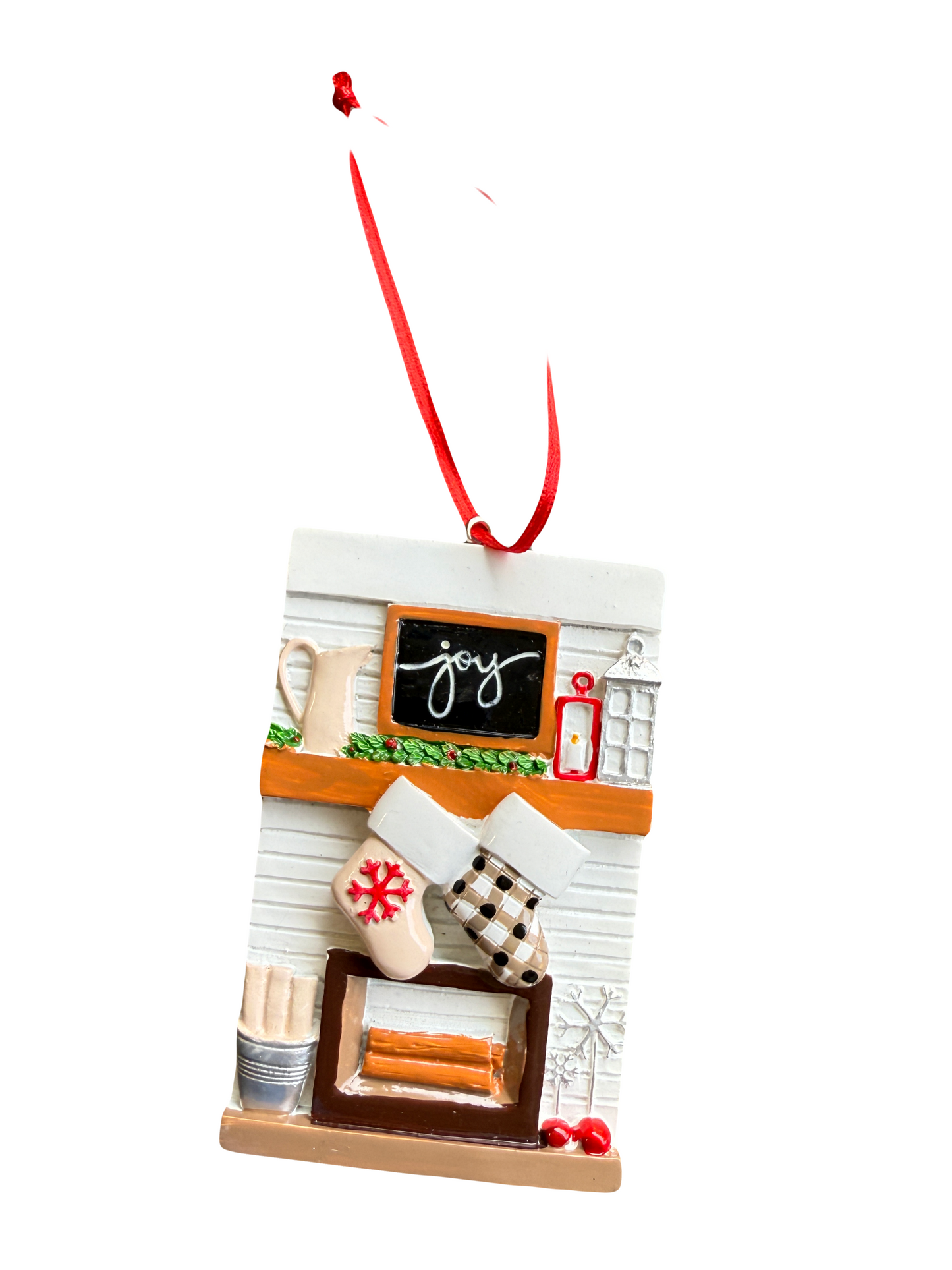 Personalized Plaid Stocking Christmas Ornament