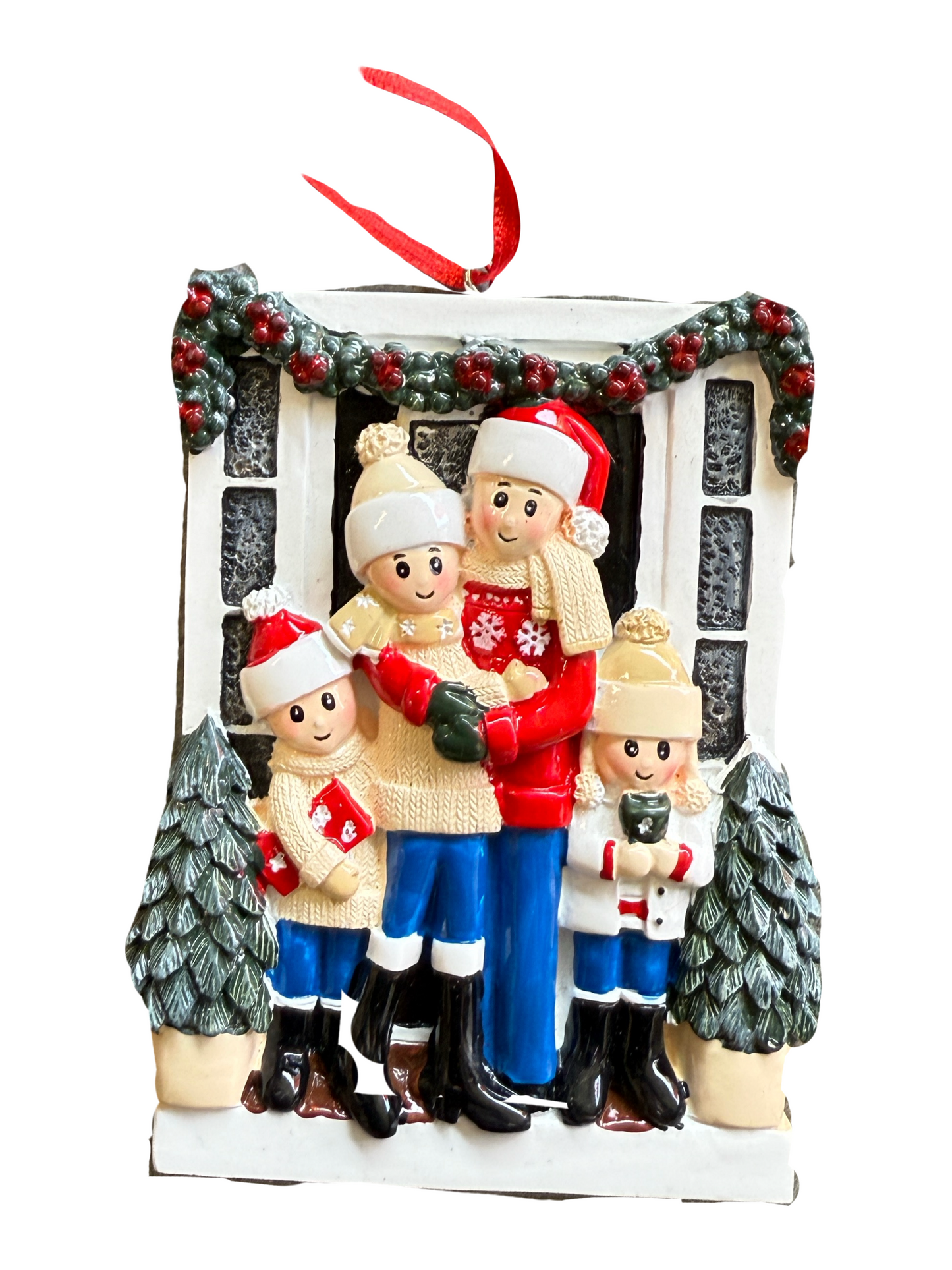 Personalized Front Porch Christmas Ornament