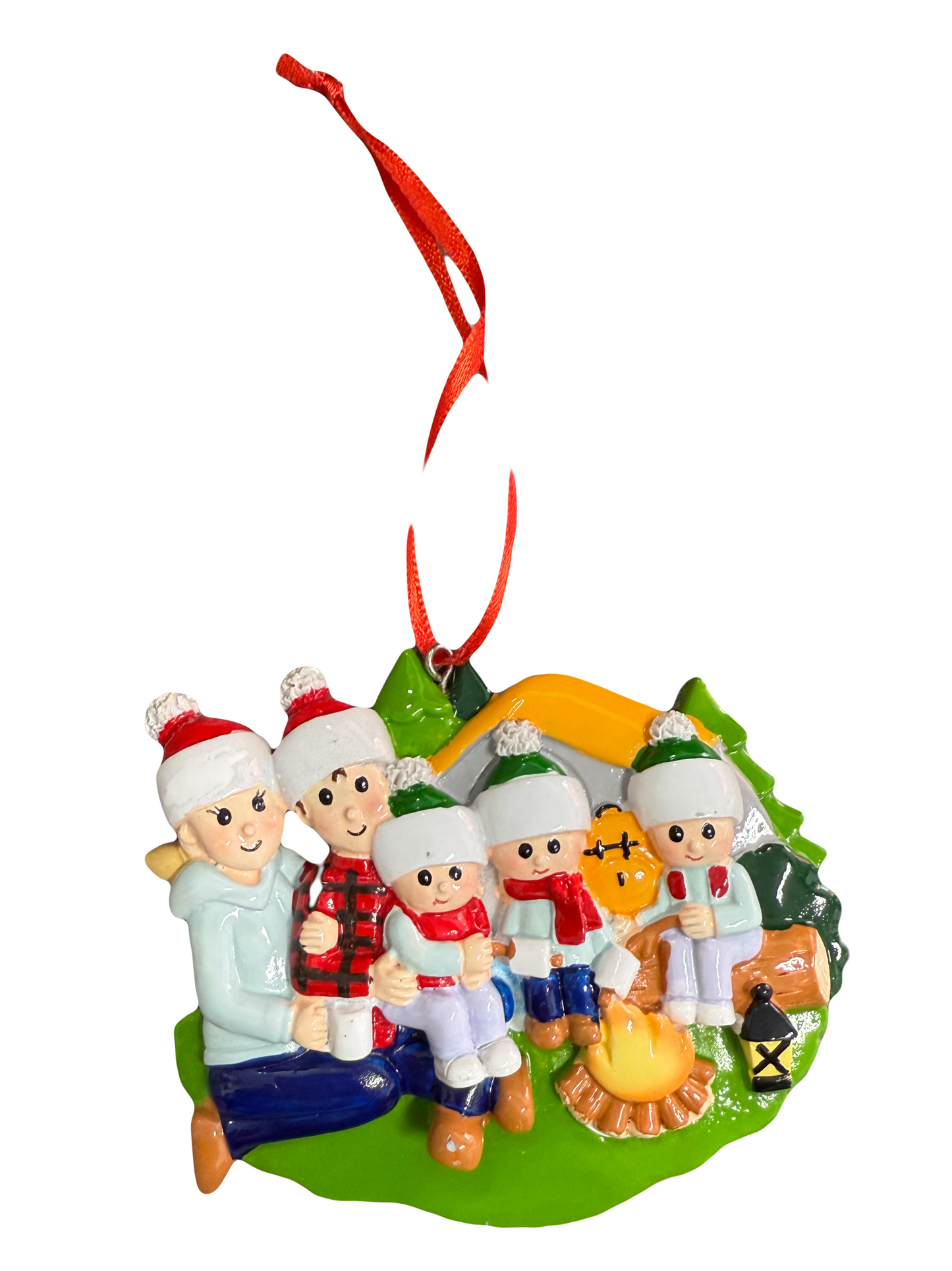 Personalized Campfire Christmas Ornament