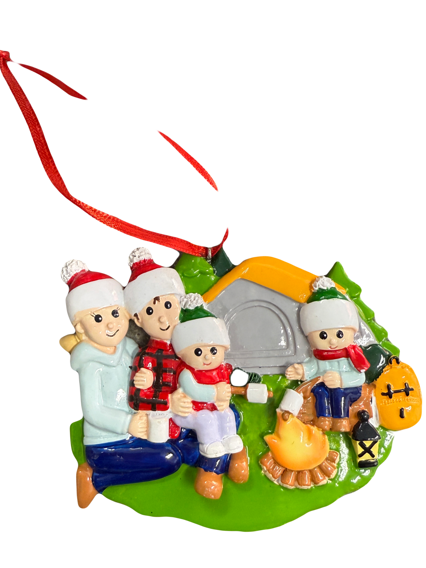 Personalized Campfire Christmas Ornament