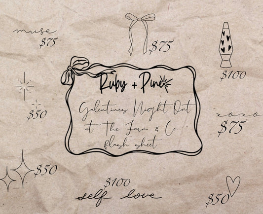 Galentine's Night Out with B's Boutique Tiny Tattoo Deposit