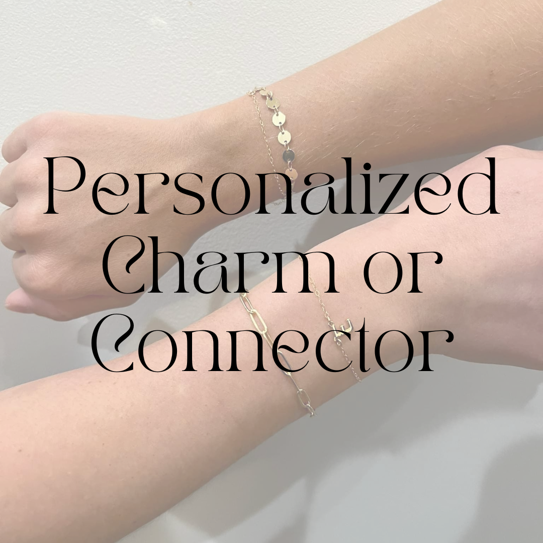 Permanent Jewelry - Engraved Charm or Connector